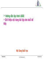 Hướng dẫn lập trình LOGO