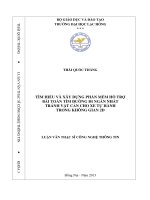 tìm hiểu và xây dựng phần mềm hỗ trợ bài toán tìm đường đi ngắn nhất tránh vật cản cho xe tự hành trong không gian 2d