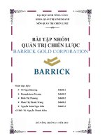 Phân tích quản trị chiến lược công ty Barrick Gold.