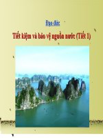 ài giảng đạo đức 3 bài 13 tiết kiệm và bảo vệ nguồn nước