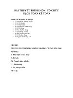 BÀI THUYẾT TRÌNH MÔN: TỔ CHỨC HẠCH TOÁN KẾ TOÁN PHƯƠNG PHÁP TÍNH DỰ PHÒNG GIẢM GIÁ HÀNG TỒN KHO