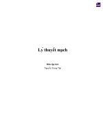 Tài liệu lý thuyết mạch