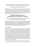 khả năng áp dụng mô hình vật lý trong nghiên cứu xói chân đê biển ở việt nam