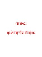 bài giảng quản trị tài chính _ quản trị vốn lưu động