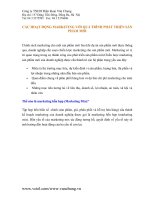 các hoạt động marketing sản phẩm mới