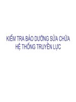 Chương 2 Bảo dưỡng sửa chữa hệ thống truyền lực