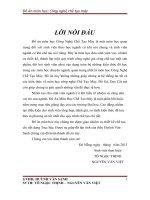 Đồ án môn học công nghệ chế tạo máy