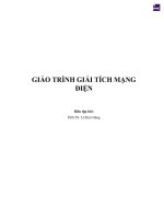 Giáo trình Giải tích mạng điện