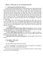 Phân tích Quản trị chiến lược công ty KUONI