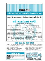 bài thi giải toán bằng máy tính casio