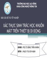 xác thực sinh trắc học khuôn mặt trên thiết bị di động
