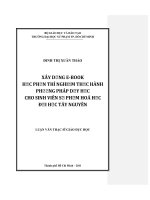 xây dựng ebook học phần thí nghiệm thực hành phương pháp dạy học cho sinh viên hóa học đại học tây nguyên