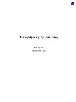 Thí nghiệm vật lý phổ thông