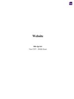 Tài liệu giáo trình website
