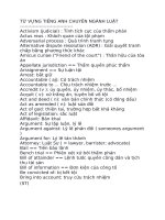 TỪ VỰNG TIẾNG ANH CHUYÊN NGÀNH LUẬT