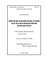 Nghiên cứu một số đặc điểm lâm sàng, xét nghiệm  và cắt lớp vi tính u nguyên bào thần kinh sau phúc mạc ở trẻ em (FULL TEXT)