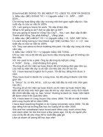 BE GOING TO, BE ABOUT TO, USED TO, FOR VÀ SINCCE