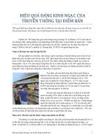 hiệu quả đáng kinh ngạc của truyền thông tại điểm bán