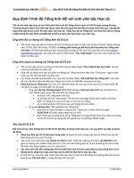 Quy định trình độ tiếng anh đối với sinh viên bậc thạc sỹ