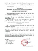 Quy định đào tạo thạc sĩ của đại học thái nguyên