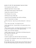 NHỮNG TỪ VIẾT TẮT TRÊN INTERNET TEEN HAY DÙNG