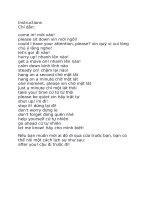 Instructions Chỉ dẫn: come in mời vào please sit down xin mời ngồi