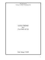 giáo  trình PLC cơ bản