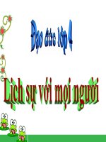 bài giảng đạo đức 4 bài 10 lịch sự với mọi người