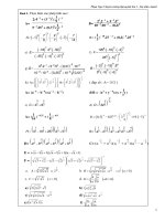 bài tập lũy thừa và logarit ôn thi đại học