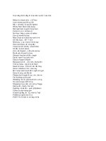 Học tiếng Anh bằng thơ lục bát cực độc bạn nhé