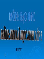 bài giảng đạo đức 5 bài 1 em là học sinh lớp 5