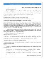 ứng dụng đạo hàm giải pt và bpt ôn thi đại học môn toán