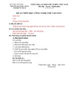 Thiết kế qui trình công nghệ chế tạo chi tiết tay biên