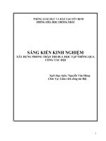 SKKN XÂY DỰNG PHONG TRÀO THI ĐUA HỌC TẬP THÔNG QUA CÔNG TÁC ĐỘI