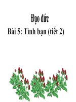 bài giảng đạo đức 5 bài 5 tình bạn