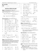 bài tập phương trình logarit ôn thi đại học