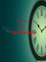 bài giảng đạo đức 4 bài 5 tiết kiệm thời giờ