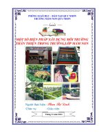 SSKKN một số biện pháp xây dựng môi trường thân thiện trong trường lớp mầm non