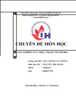 NGHIÊN cứu THỰC TRẠNG NGÀNH bia bài số 4