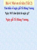bài giảng đạo đức 5 bài 4 nhớ ơn tổ tiên