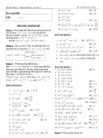 bài tập phương trình mũ ôn thi đại học