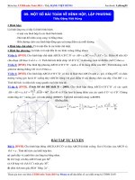 một số bài toán về hình lập phương ôn thi đại học