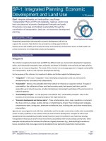 sp 01 integrated planning land use and economic de