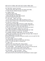 MỘT SỐ TỪ TIẾNG VIỆT KHÓ DỊCH SANG TIẾNG ANH