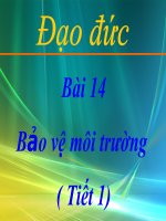 bài giảng đạo đức 5 bài 14 bảo vệ tài nguyên thiên nhiên