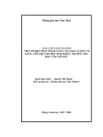 SKKN MỘT SỐ BIỆN PHÁP NHẰM NÂNG CAO CHẤT LƯỢNG VỞ SẠCH  CHỮ ĐẸP CHO HỌC SINH KHỐI 2 TRƯỜNG TIỂU HỌC CẨM THÀNH 1