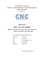 Báo cáo tốt nghiệp nghệ thuật thư pháp Việt Nam Nhật Bản điểm tương đồng và khác biệt