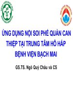 nội soi phế quản can thiệp điều trị bệnh hô hấp