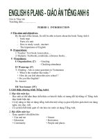 Giáo án tiếng anh lớp 6 cả năm