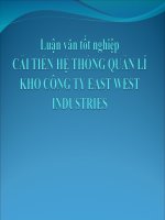 Luận văn tốt nghiệp cải tiến hệ thống quản lý kho công ty East West Industries